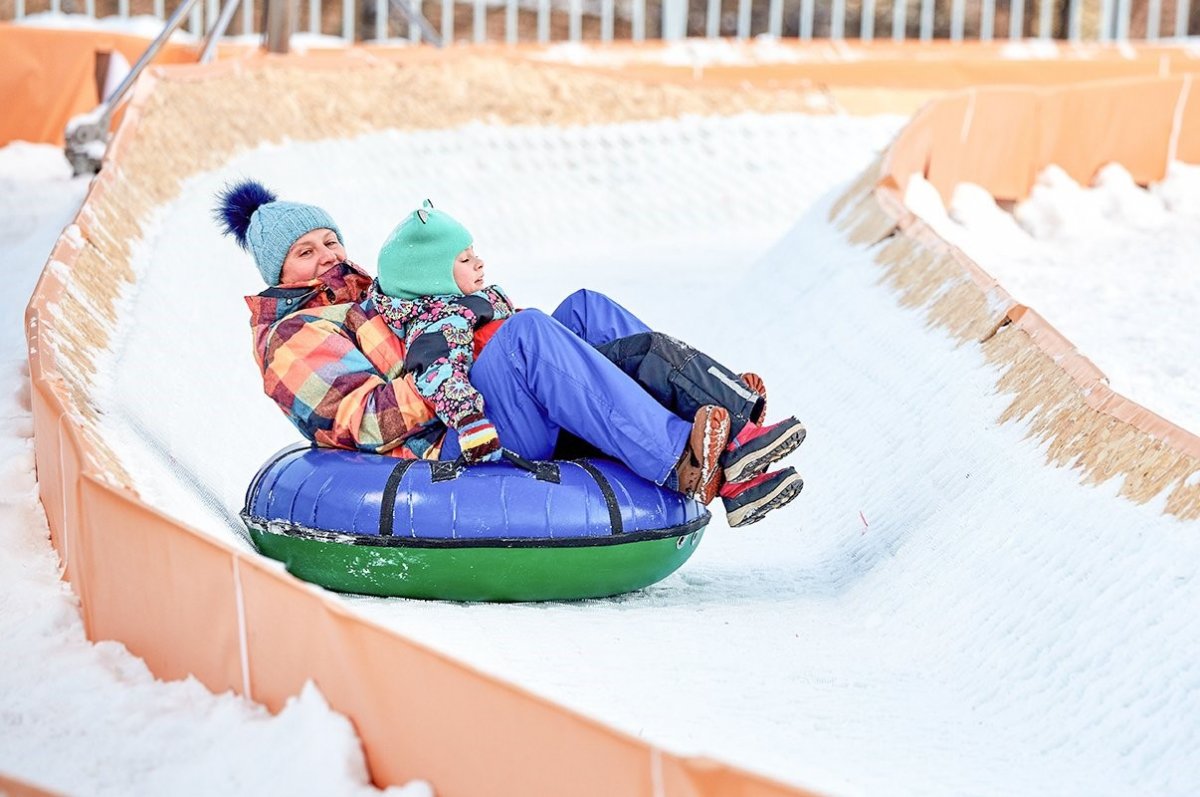 Парк Ангарские пруды горка