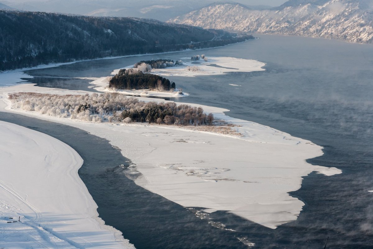 Бреховские острова Енисей