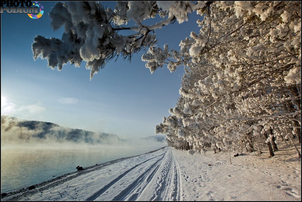 Енисей зима