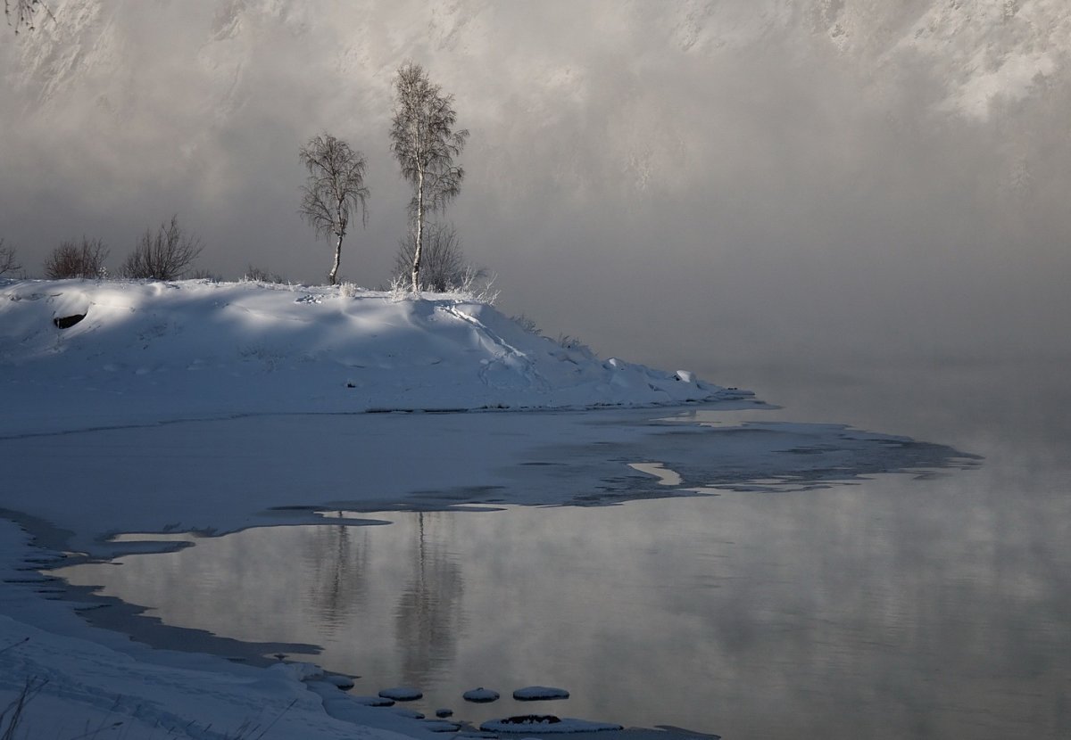 Енисей зимой
