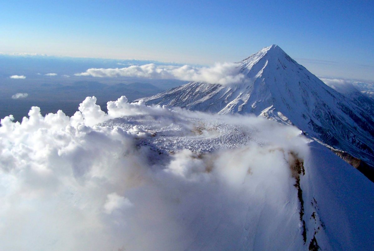 Камчатка горы зима