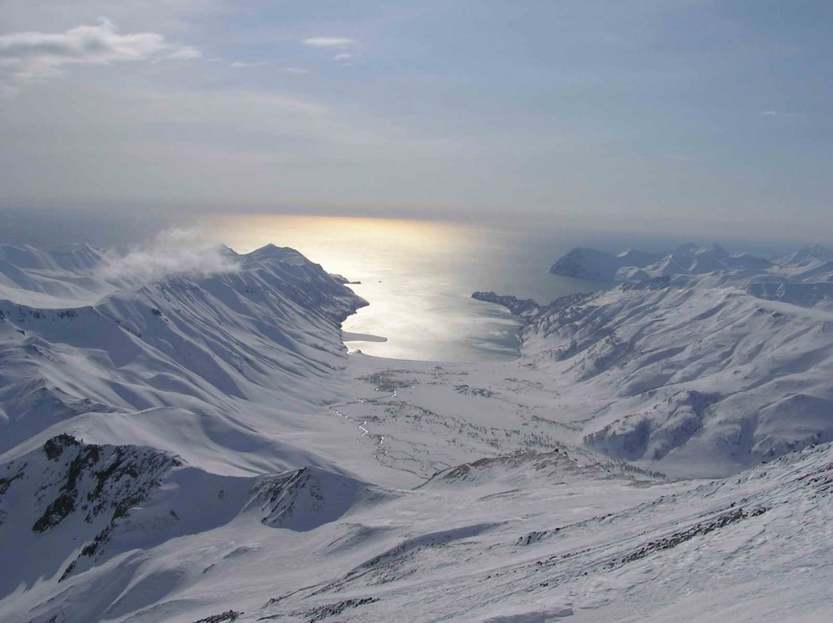 Зимняя бухта Камчатки