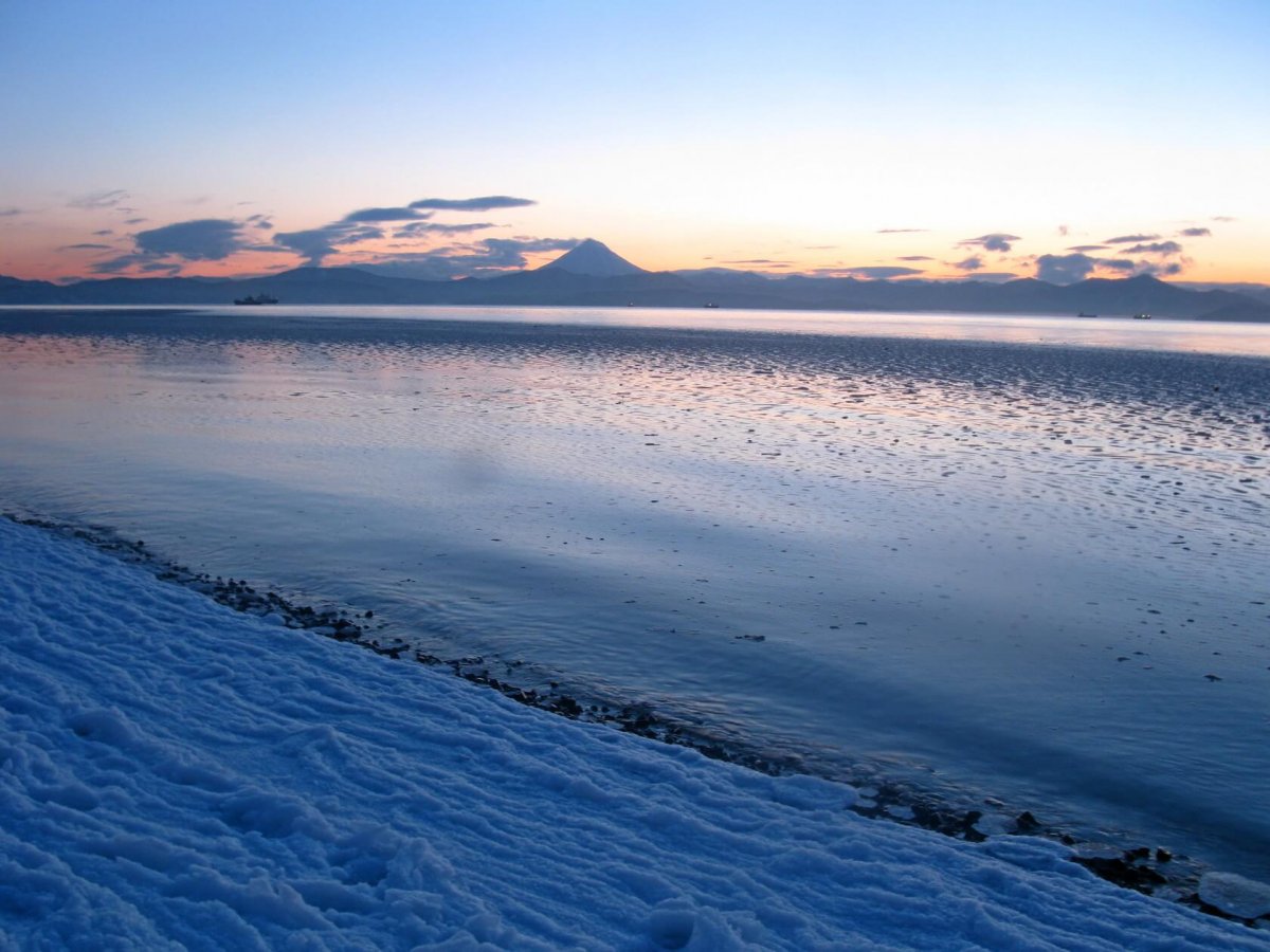 Камчатка океан зимой