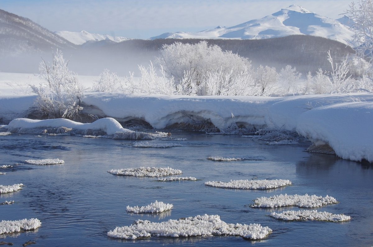 Камчатка зима снег