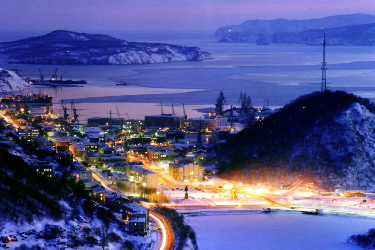 Камчатка Петропавловск-Камчатский зимой