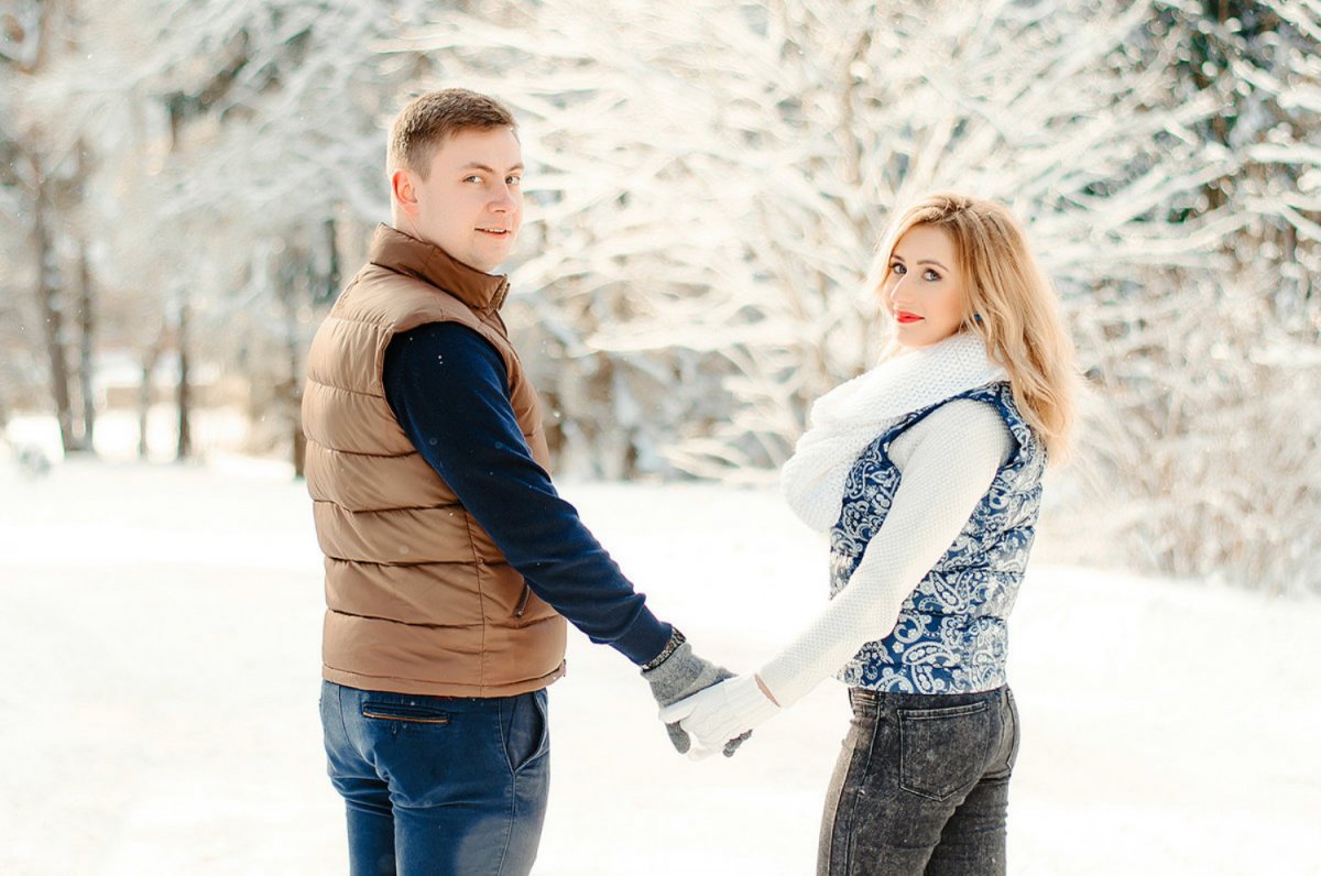 Зимние лав стори на улице