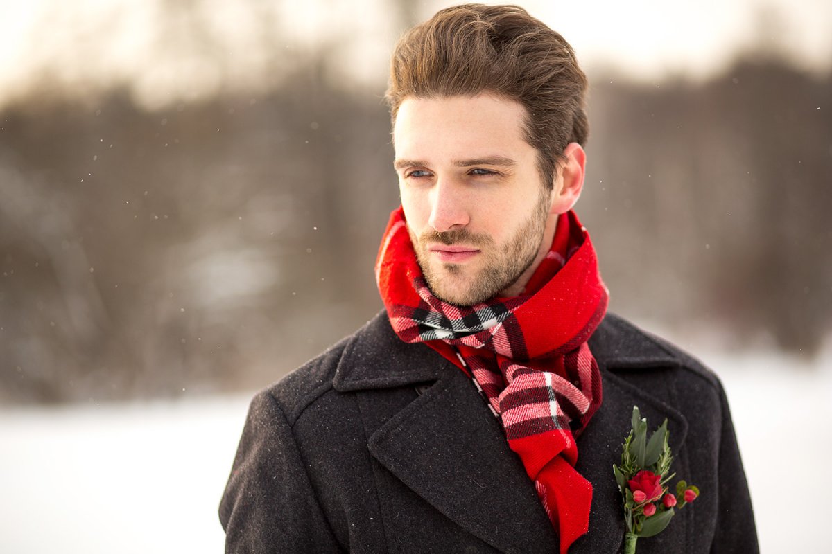Мужская зимняя фотосессия