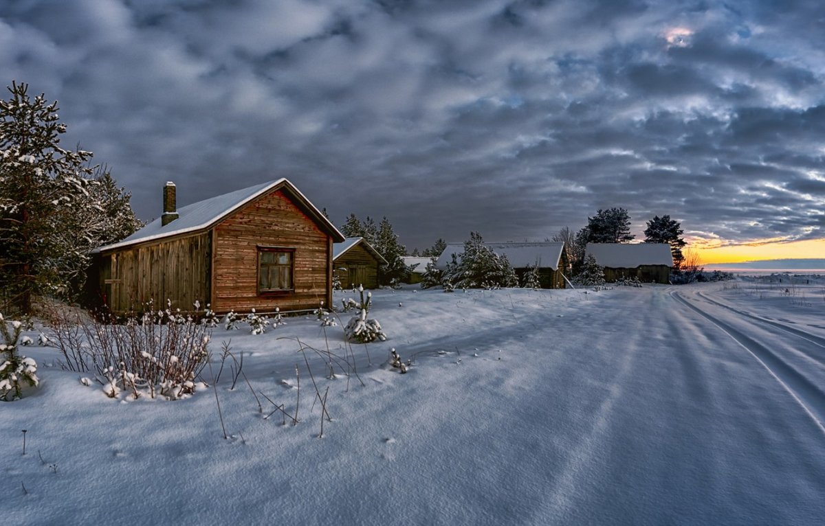 Зима в деревне