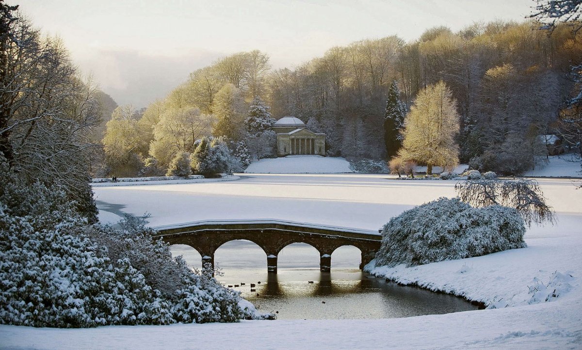 Зима Великобритания природа