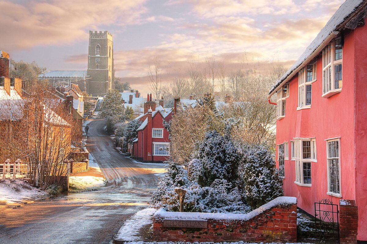 Деревня Керси Англия