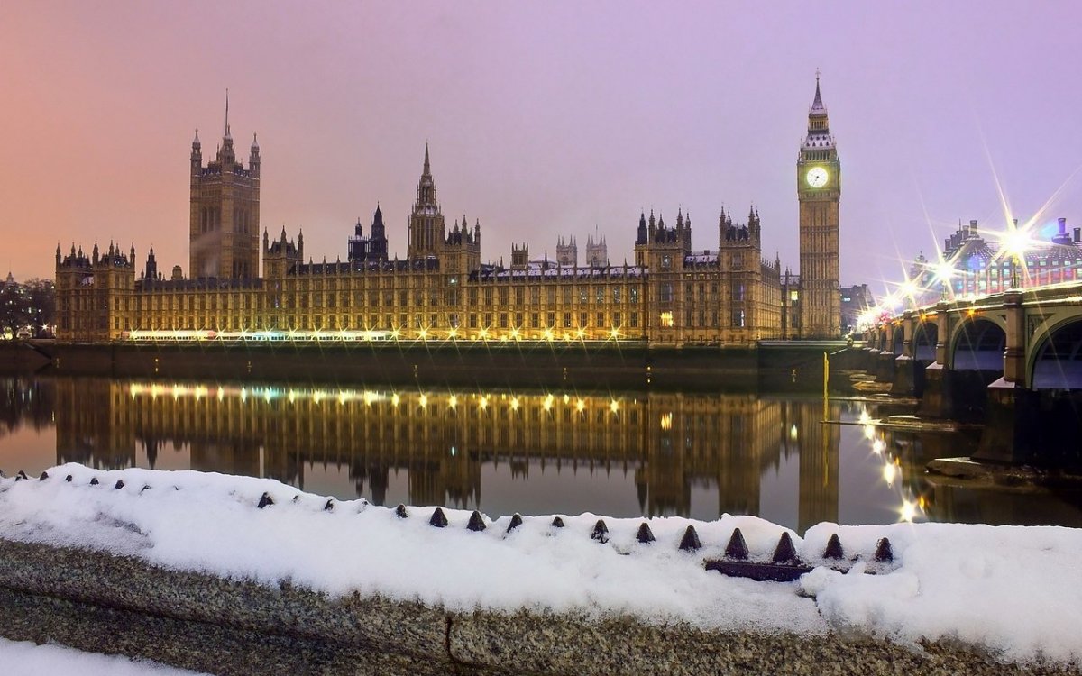 Англия Лондона зима