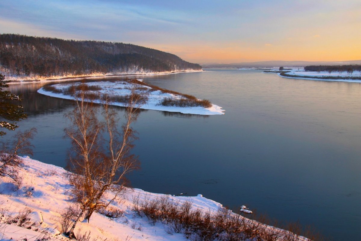 Река Ангара Красноярский край