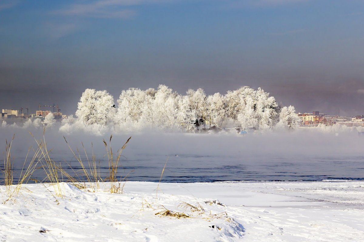 Усть Илимск Ангара зимой