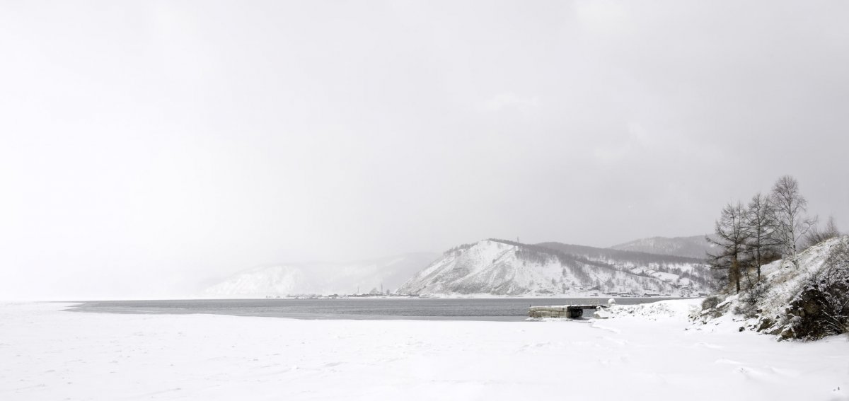 Сибирь город Братск природа зимой