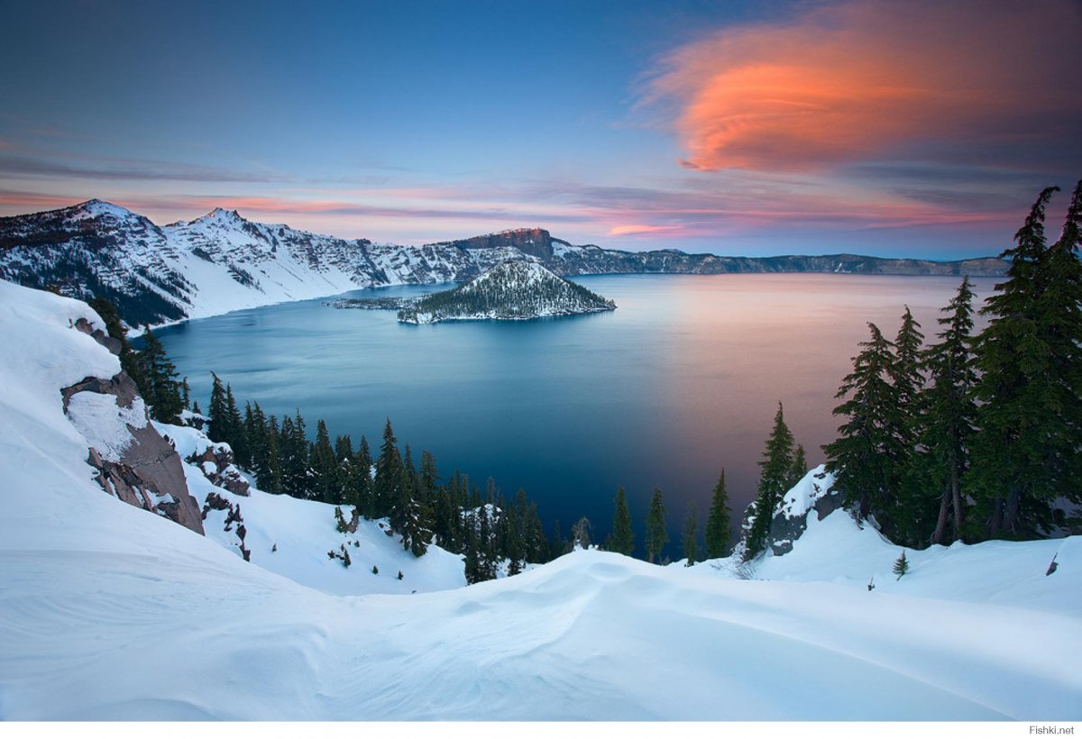 Красивые снежные места