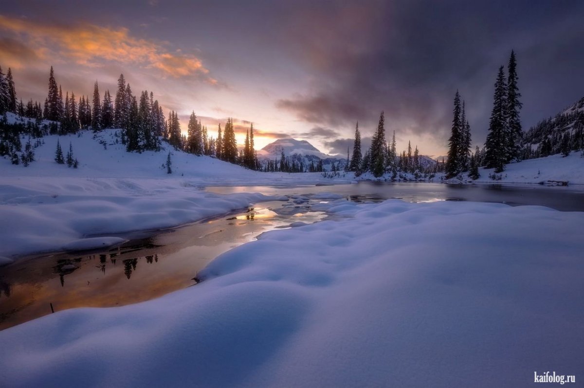 Зимний пейзаж США