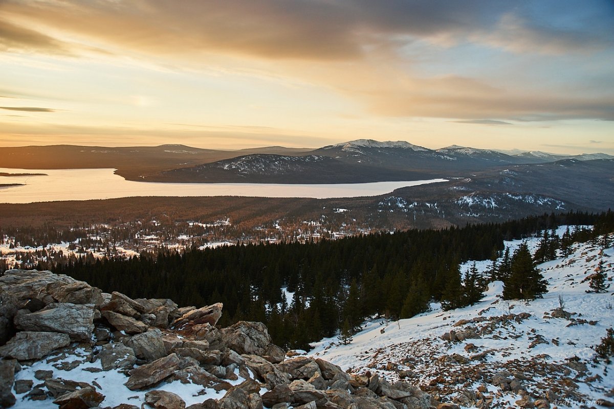 Иремель зимний пейзаж