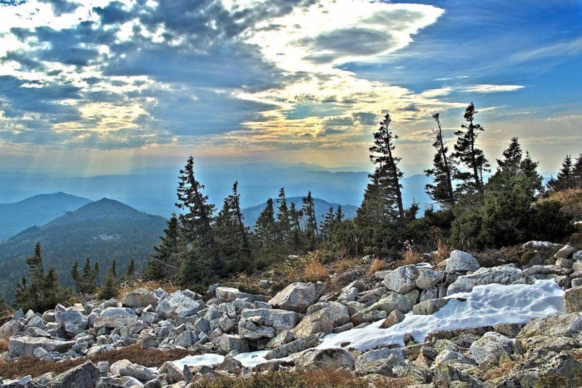 Иремель зимний пейзаж