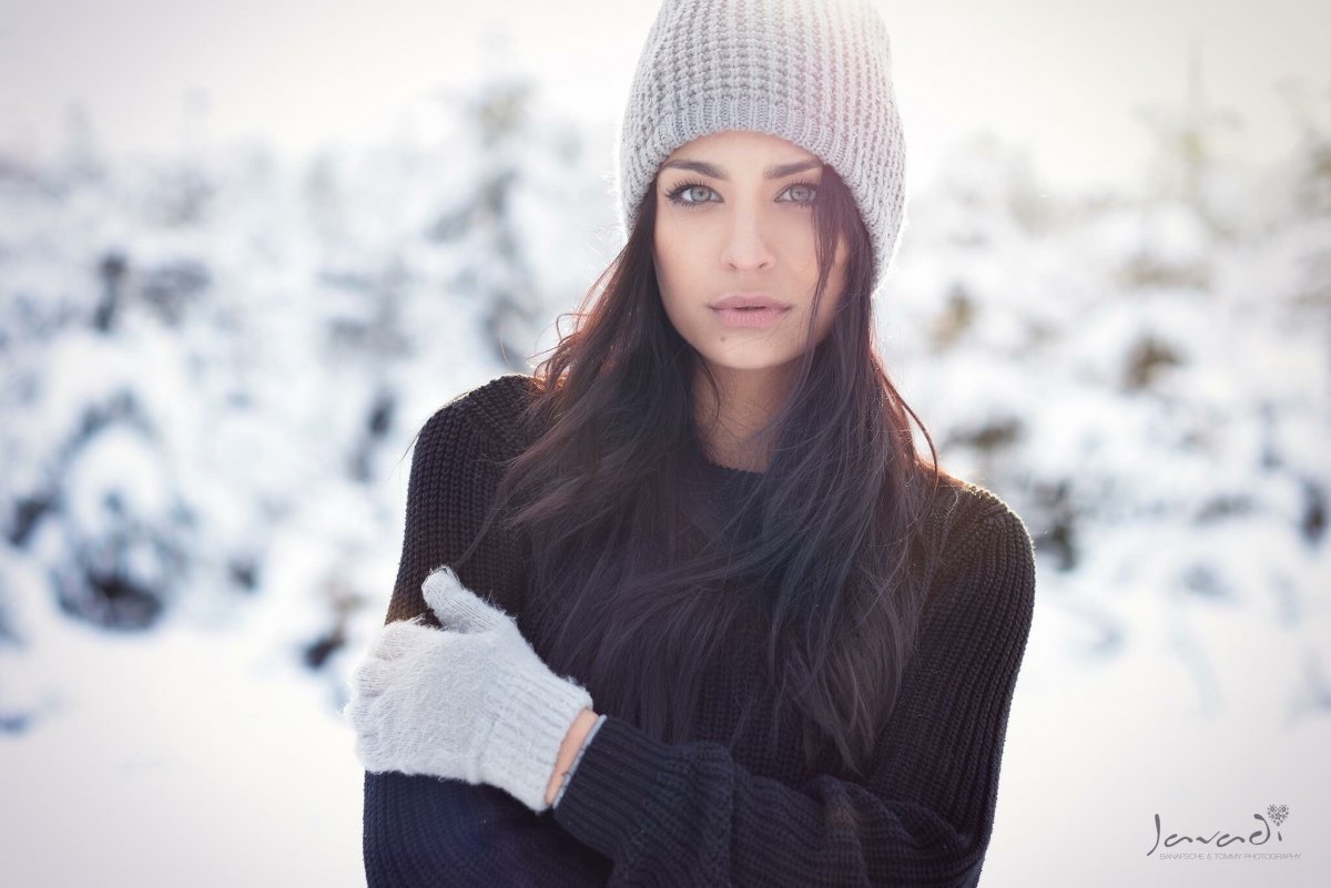 Портретная фотосъемка зимой