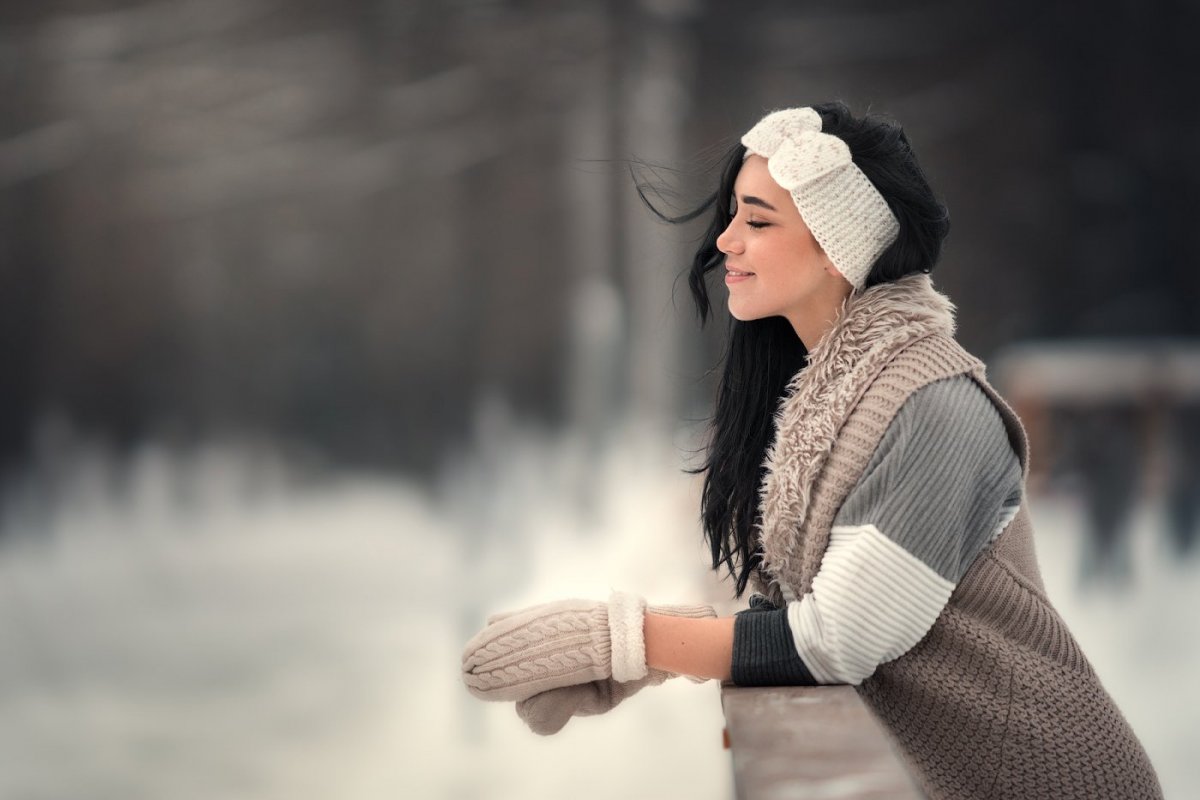 Зимняя фотосессия на улице