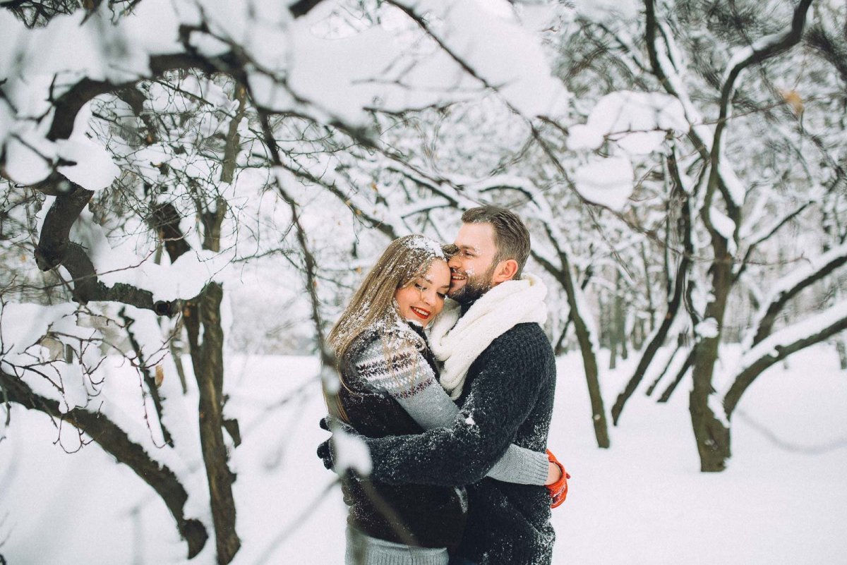 Влюбленные зимой