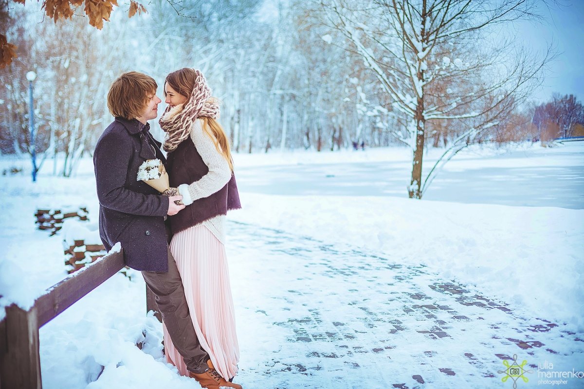 Зимние лав стори в парке