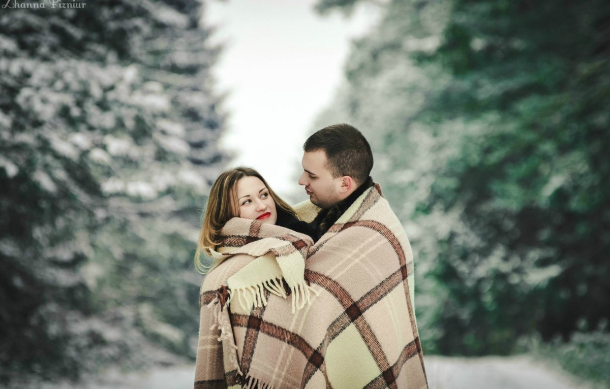 Влюбленные под пледом