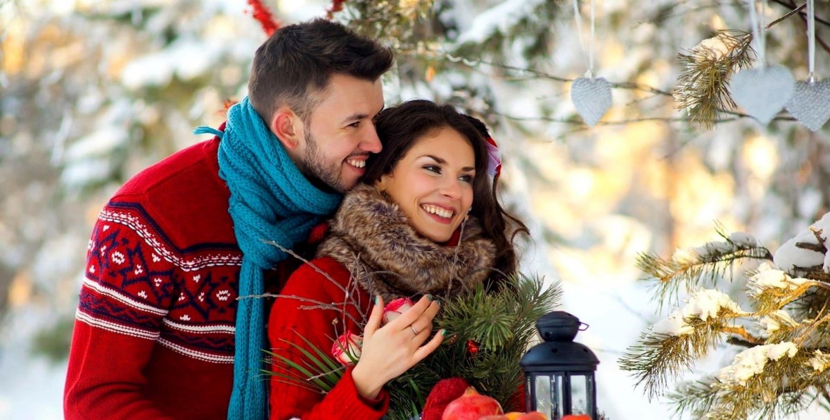 Влюбленные зимой