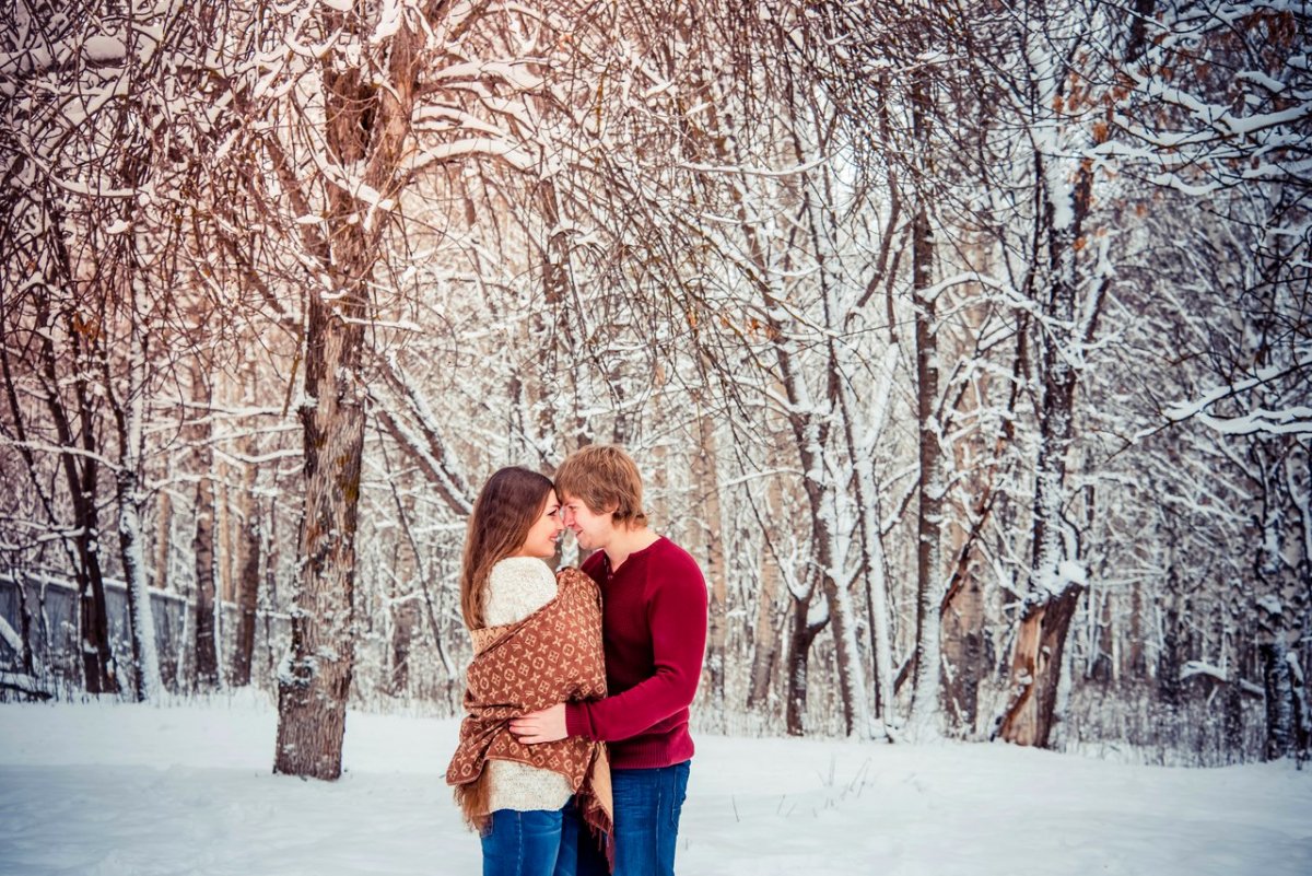 Влюбленные зимой
