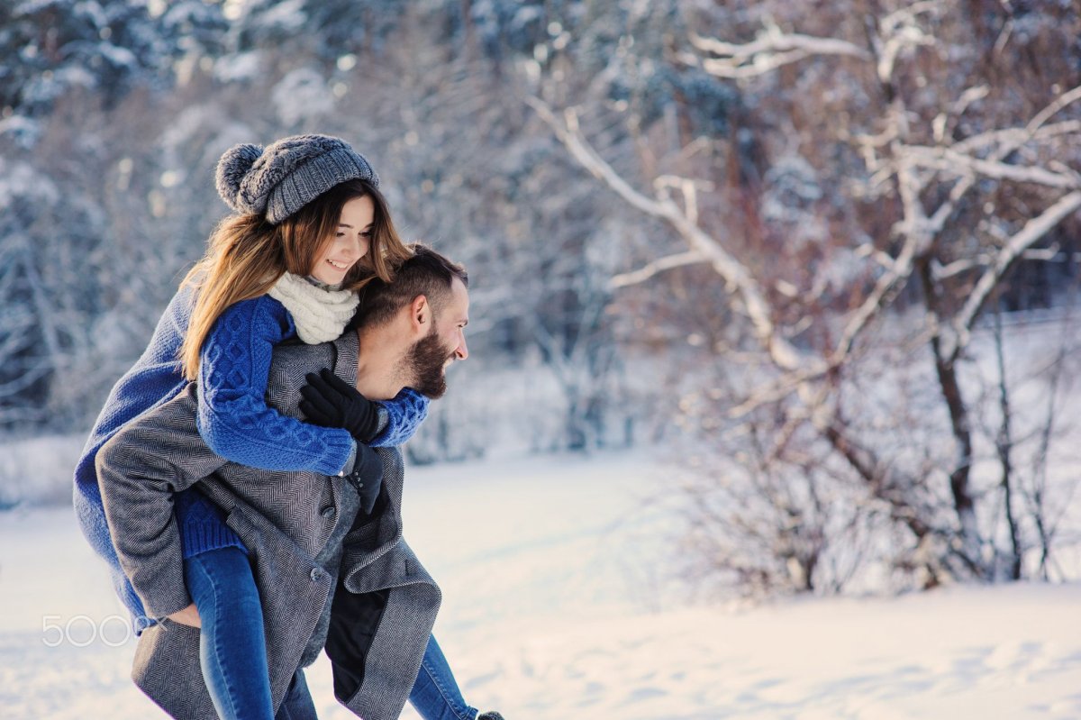 Влюбленные зимой
