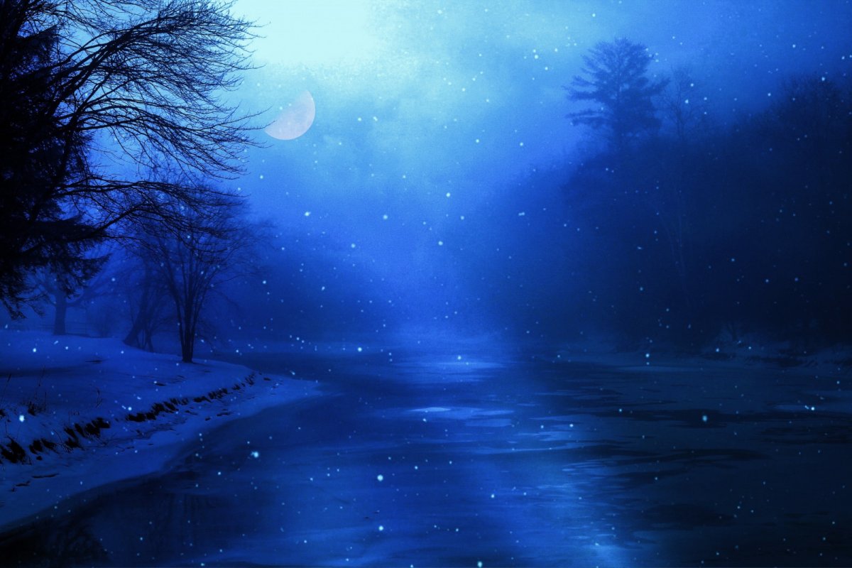 Зимнее ночное небо