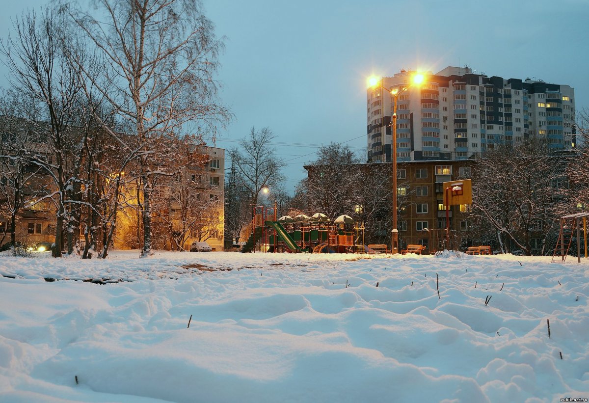 Деревня в снегу