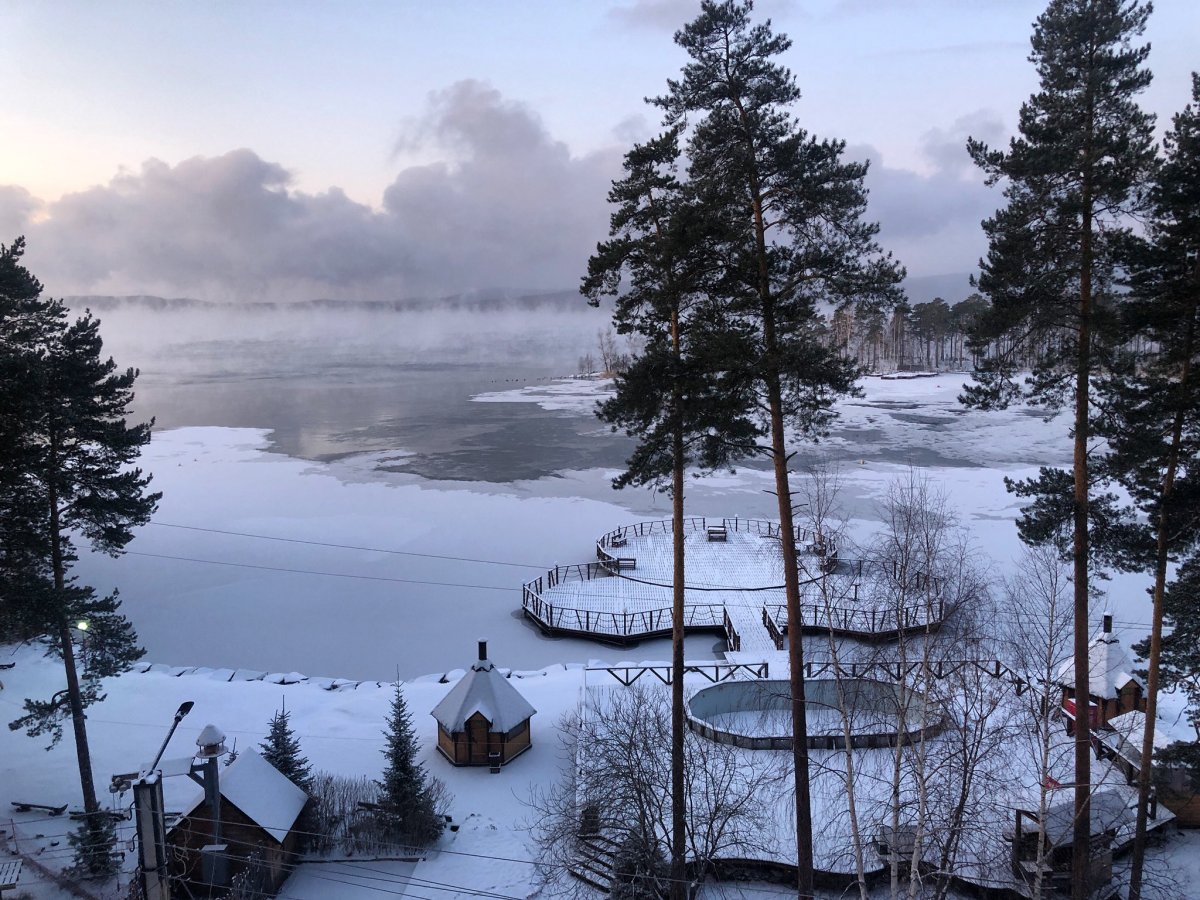 Тургояк озеро зима