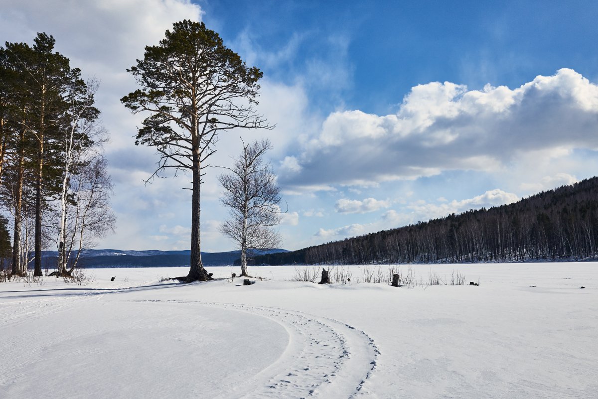 Тургояк озеро зима