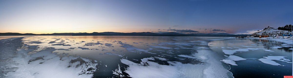Тургояк зимой панорама