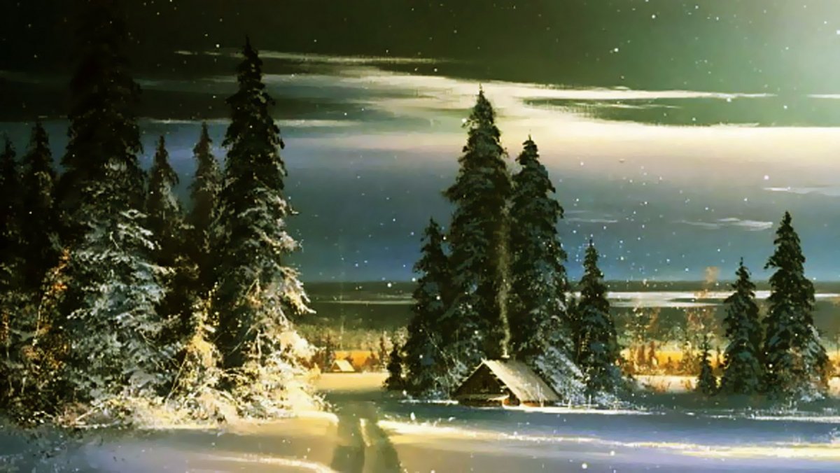 Художник Юшкевич Виктор Николаевич зима