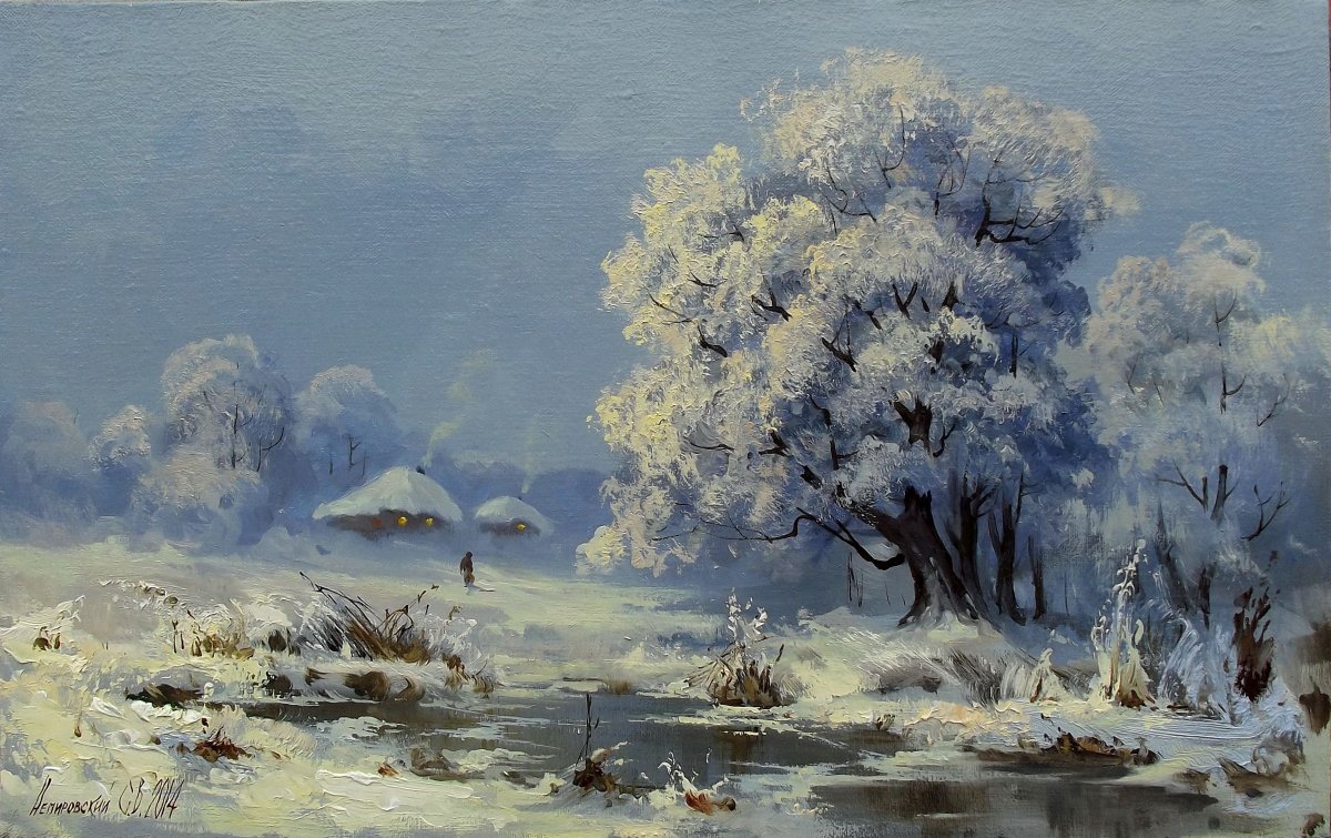 Живопись пейзажи маслом на холсте художник Кораблева Елена