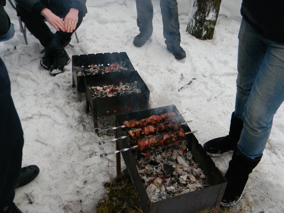 Гриль зимой