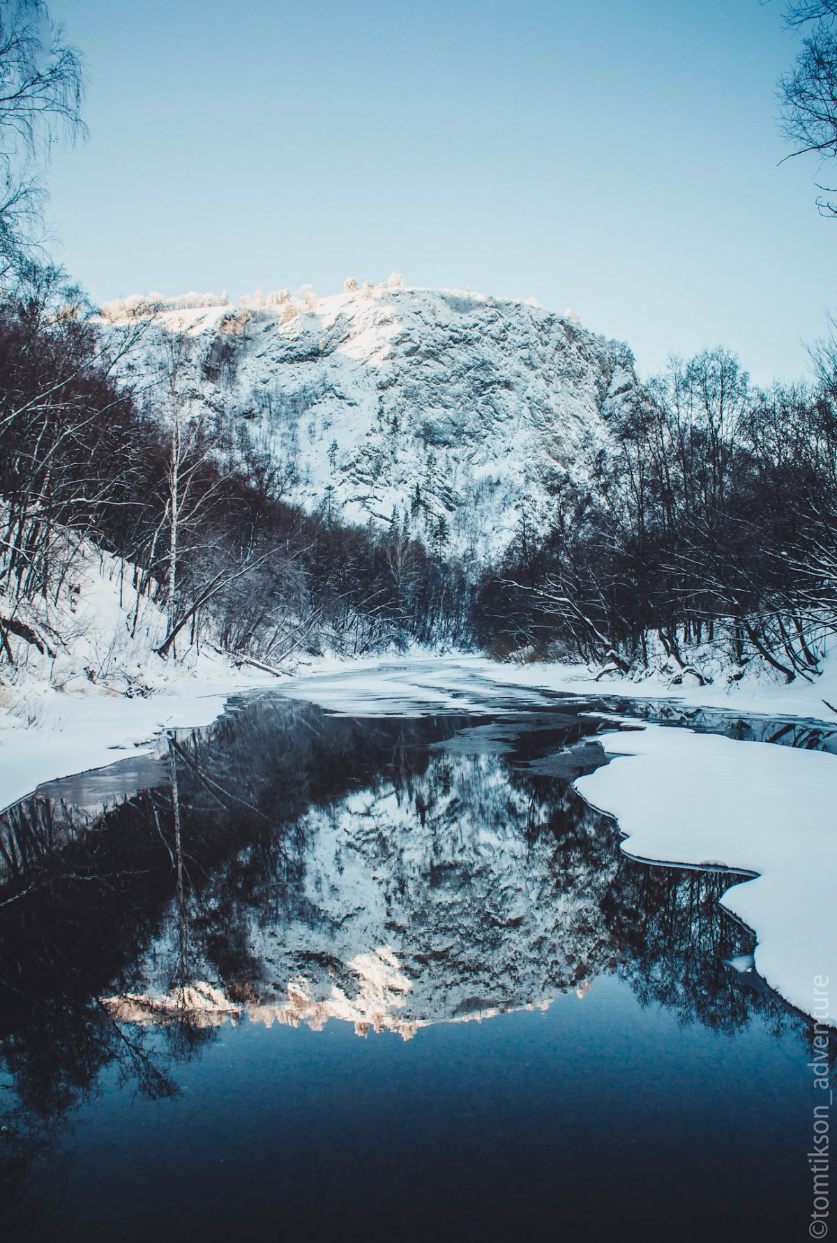 Мурадымовское ущелье зимой