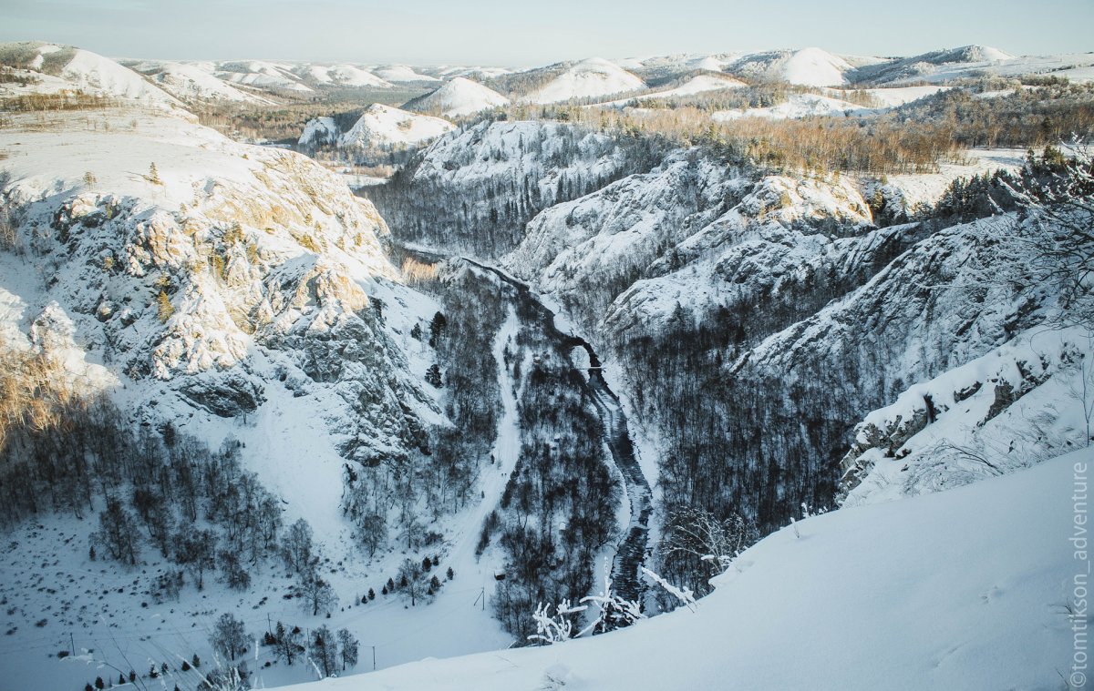 Мурадымовское ущелье Башкортостан зимой