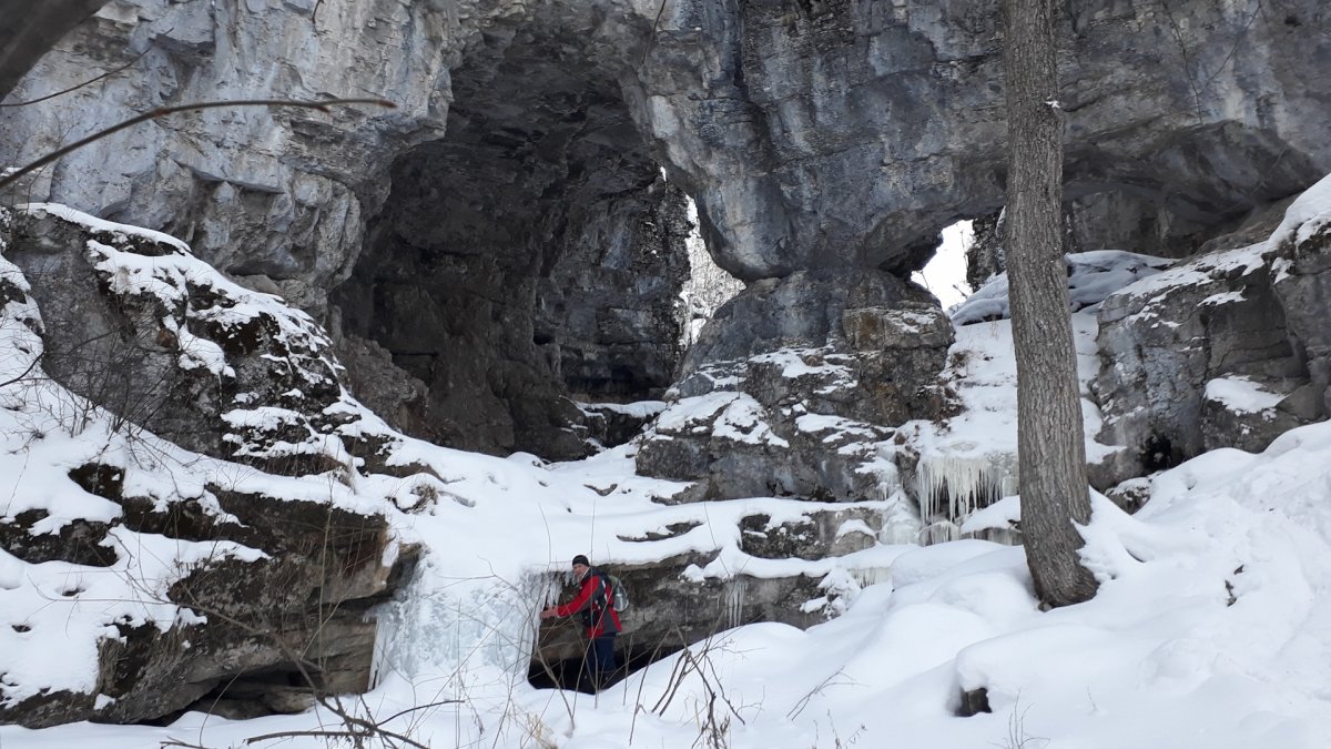 Мурадымовское ущелье зимой