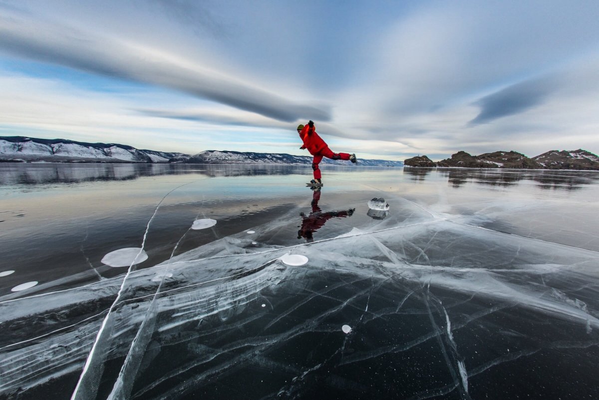 Лошадь на льду