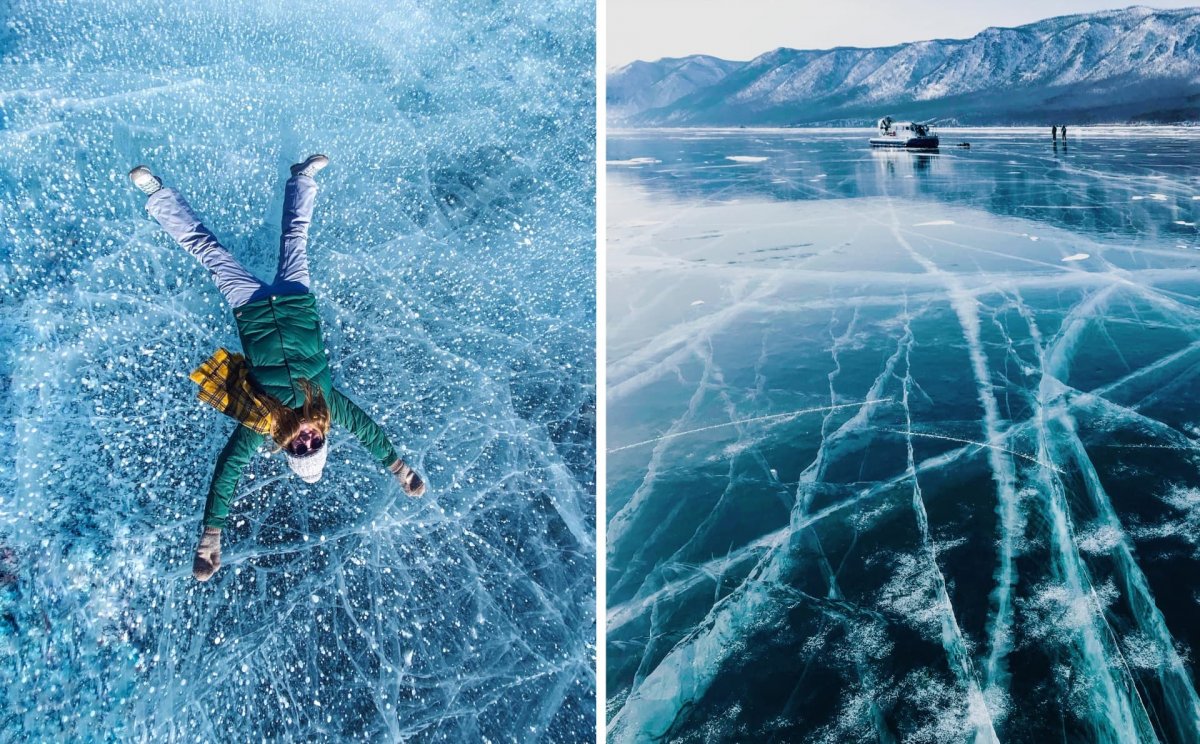 Байкал с квадрокоптера зимой