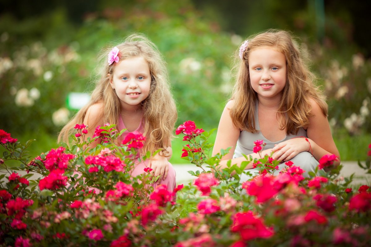 Детская фотосессия на природе