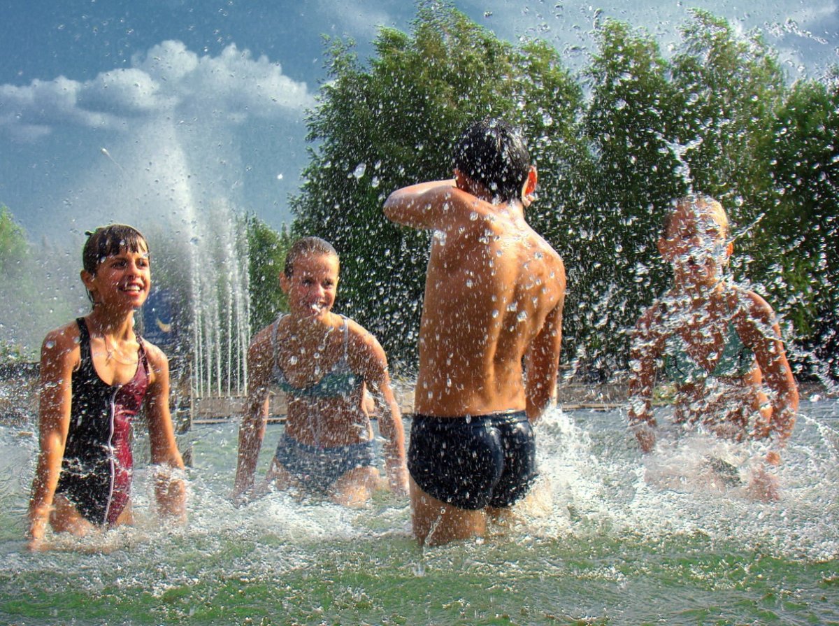 Жара купаться
