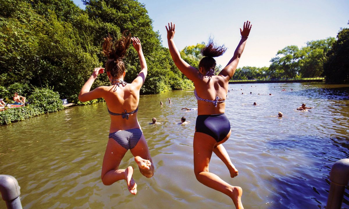 Озеро с которого прыгают