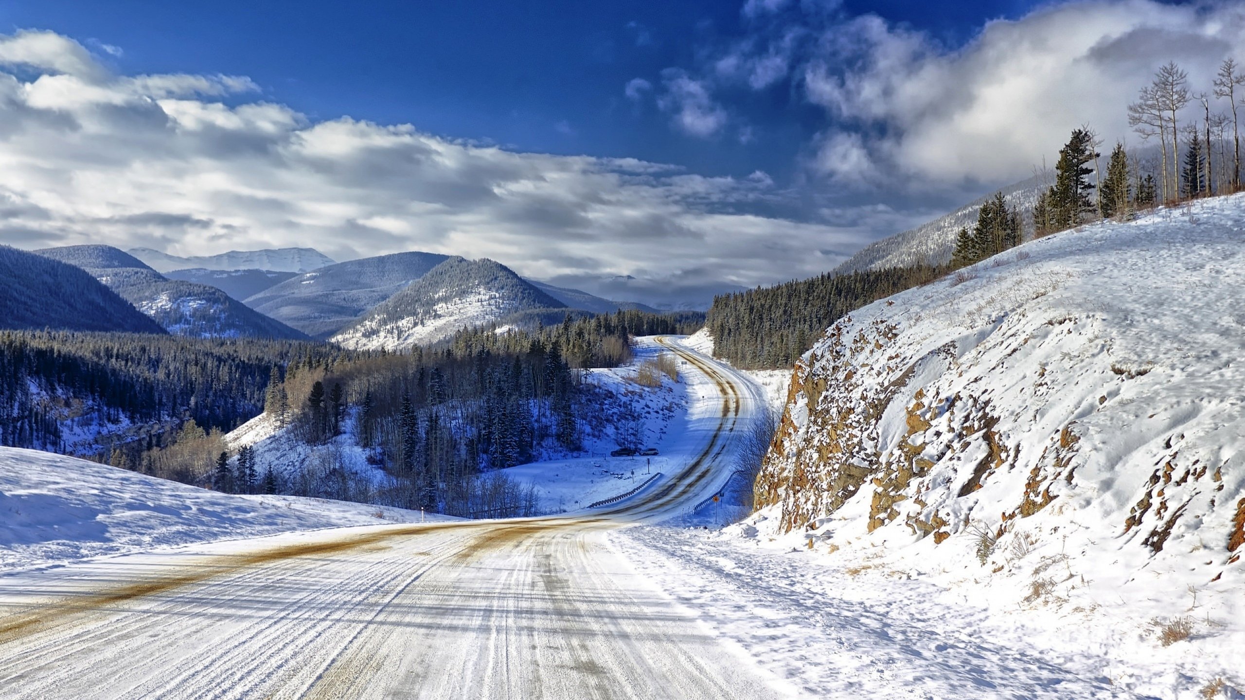 Тема зимней дороги