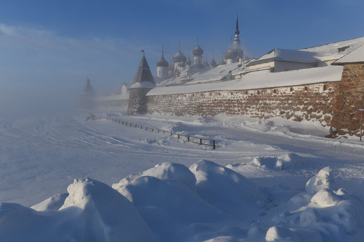 Соловки монастырь зимой