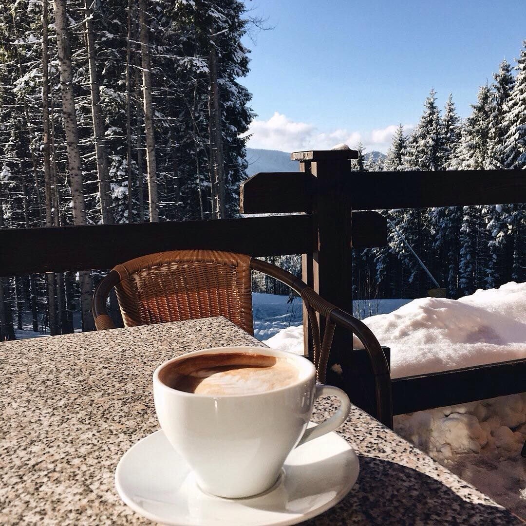 Фото завтрака зимой. Зааьрак на природе зимой. Зимний завтрак. Зимний кофе. Завтрак на природе зимой.