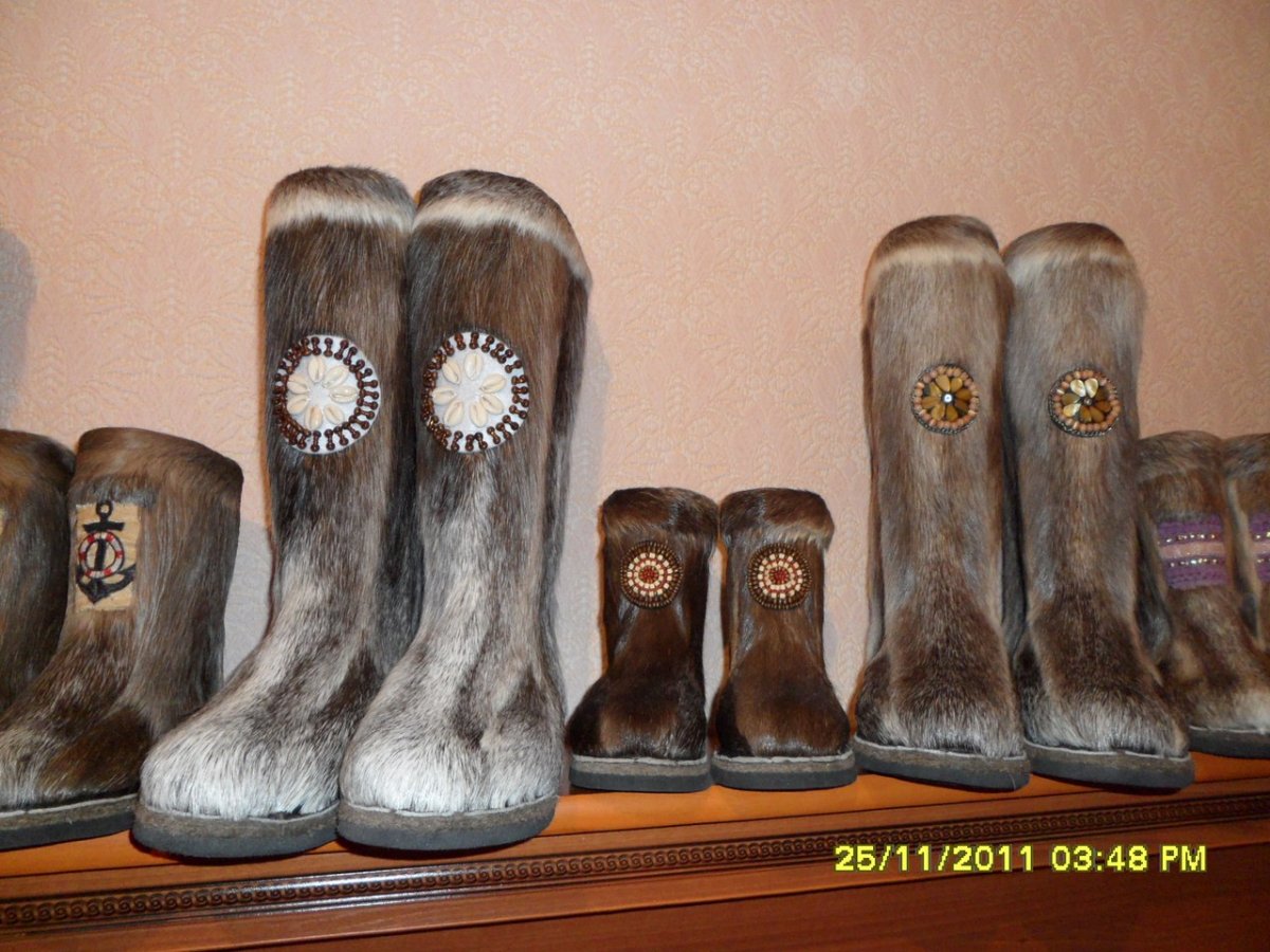 Унты женские из оленя лап